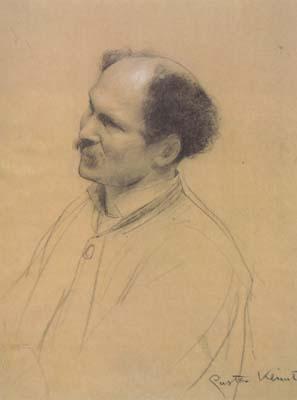 Gustav Klimt Half-Length Portrait with Three-Quarter View of an Older Man,from the Left (ceiling painting at the Burgtheater in Vienna) (mk20) oil painting image